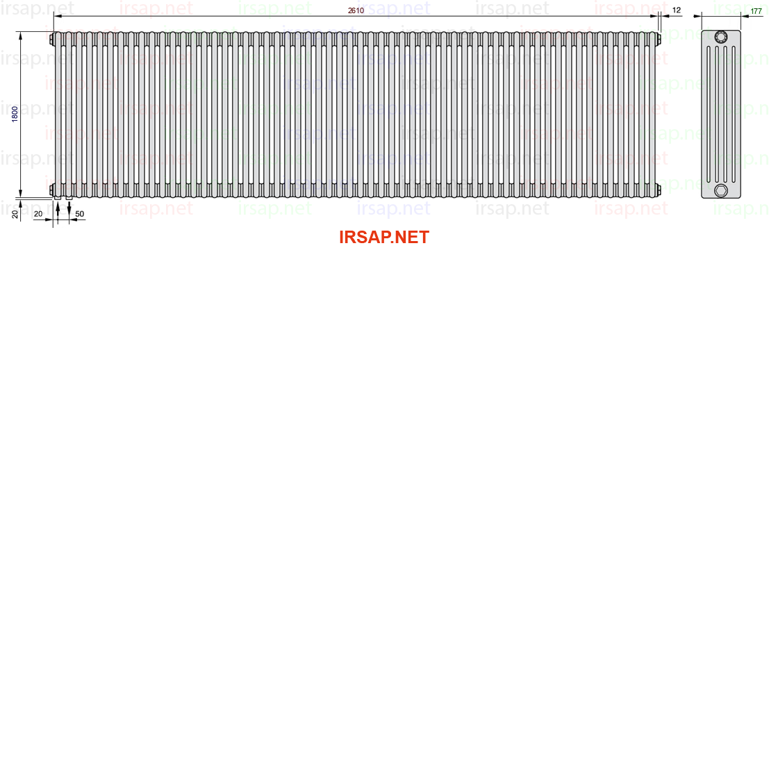 Радиатор IRSAP Tesi 51800/58 T18 CL 01